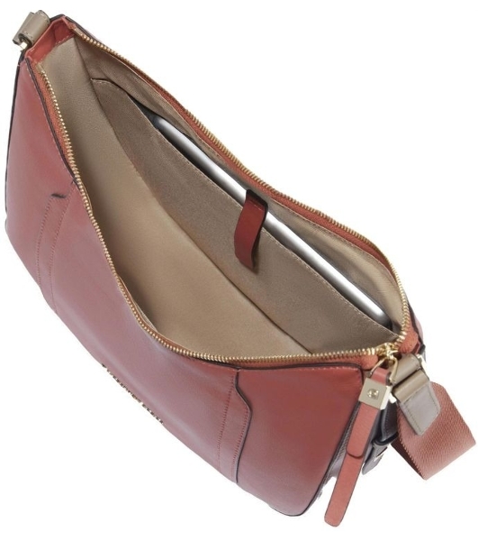 Сумка женская Piquadro Circle BD6657W92/ARTM коралловая/кофейная натур.кожа