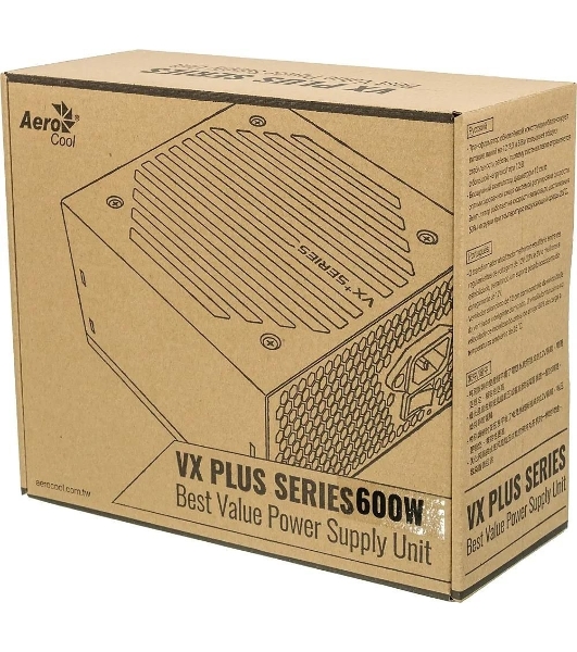 Блок питания Aerocool/Formula VX-600 PLUS, 600Вт 120мм, черный