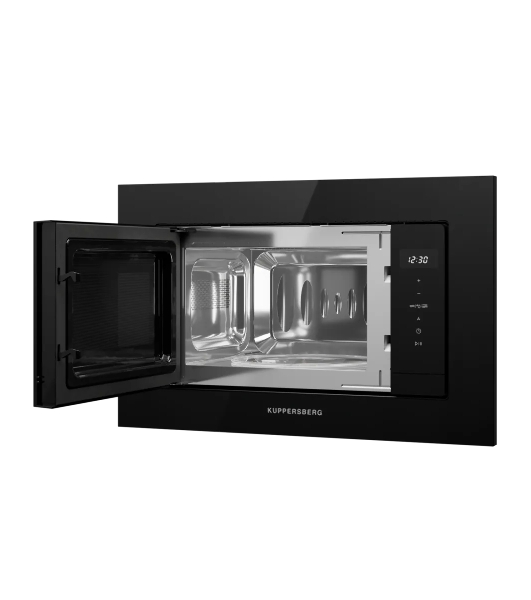 Встраиваемая микроволновая печь Kuppersberg HMW 622 B, ВхШхГ 390х595х315, объем 20 л, мощность 800 Вт, 5 уровней мощности, гриль, 6 автоматических программ, размораживание, сенсорное управление, черный