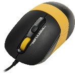 Комплект клавиатура+мышь A4Tech FStyler F1110 проводной, USB, 2000 DPI, чёрный/жёлтый, фото4
