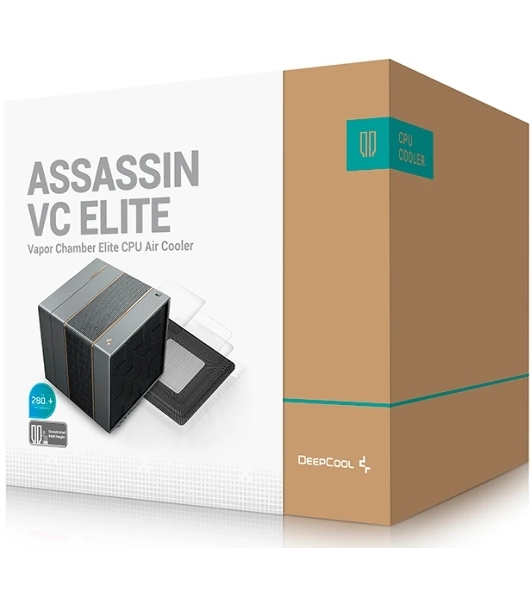 Устройство охлаждения(кулер) Deepcool ASSASSIN VC Elite Soc-AM5/AM4/1200/2066/1700/1851 черный 4-pin 22.6-29.3dB Al+Cu 300W 1772gr Ret (R-ASN4-BKNVNN-GJD)