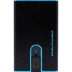 Чехол для кредитных карт Piquadro Blue Square PP4825B2BLR/N, натур.кожа, черный, фото 1