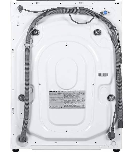Встраиваемая стиральная машина HOMSair WMB1486WH белый, загрузка фронтальная 8 кг, 6 кг - сушка, 1400 об/мин, класс: A