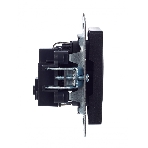 Розетка 1-местная IEK BRITE РС14-1-0-БрЧ (BR-R14-16-K02) с заземлением, с защитными шторками, 16А, черный, фото4