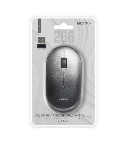 Мышь беспроводная Smartbuy (SBM-266AG-K) 266AG черный градиент