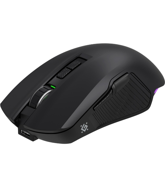 Мышь беспроводная/проводная Defender Whisper GM-209 черный, 7200 dpi, радиоканал, Bluetooth, USB, кнопки - 8