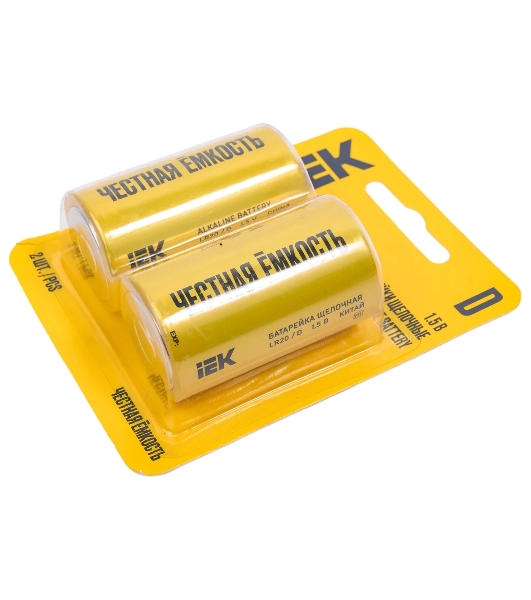 Батарейка щелочая Alkaline Optima LR20/D (2шт/блистер)