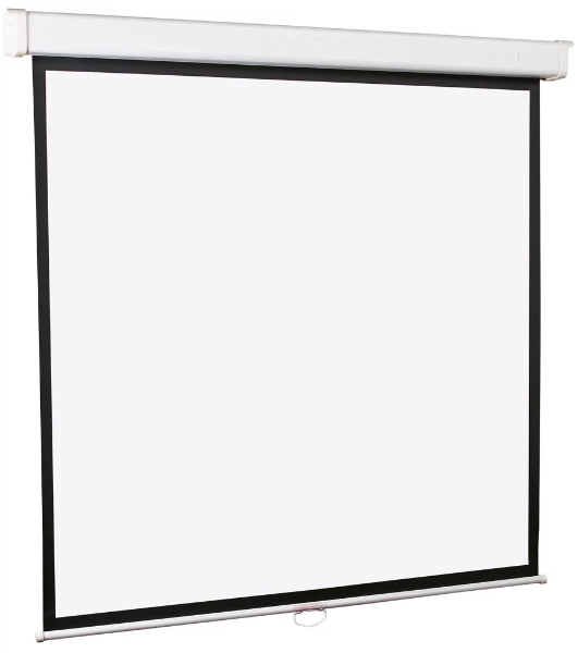 Настенный экран Lumien Master Picture 189х240 см Matte White FiberGlass, черная кайма по периметру, доп. черная кайма сверху 51 см 16:9