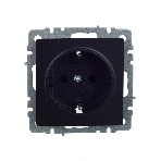 Розетка 1-местная IEK BRITE РС14-1-0-БрЧ (BR-R14-16-K02) с заземлением, с защитными шторками, 16А, черный, фото5