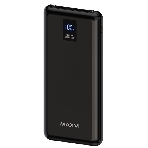 Внешний аккумулятор Maxvi PB10-11 10000 мАч черный 3A, встроенные кабели USB A/Type-C/Lightning, фото 1