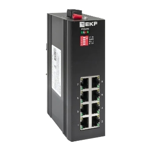 Коммутатор EKF TSX-U-8GT, 8×1 Гбит/с, неуправляемый
