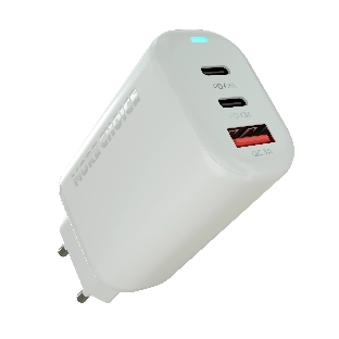 Сетевое зарядное устройство MORE CHOICE NC79 1USB+2Type-C 3.0A PD 65W быстрая зарядка белый