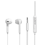 Проводные наушники Maxvi MHF-15 Easy белый, вкладыши, Jack 3.5 мм, встроенный микрофон, фото 1