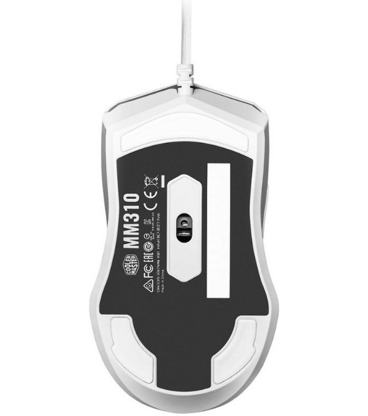 Мышь проводная Cooler Master MM-310-WWOL1 белый, 12000 dpi, USB Type-A, кнопки - 6