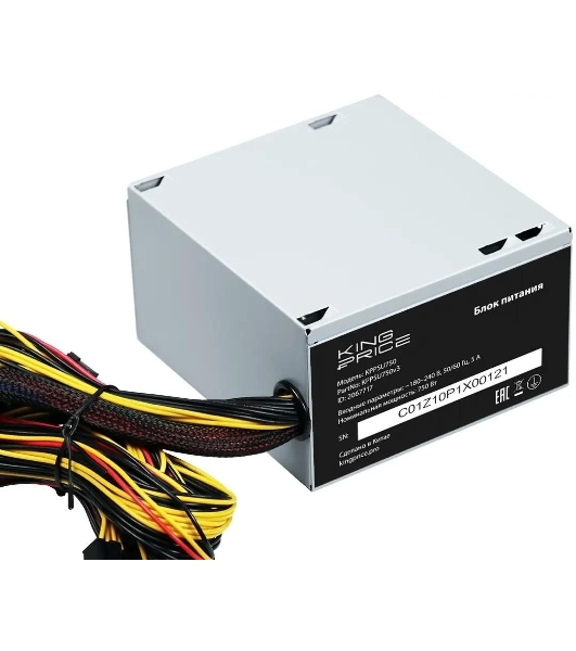 Блок питания KingPrice KPPSU750 ATX 750W (20+4pin) APFC 120мм fan 4xSATA