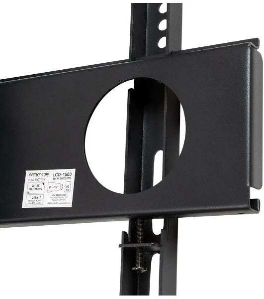 Кронштейн для телевизора Arm Media LCD-1500 черный, 26'-65' макс. 50 кг, потолочный, наклон