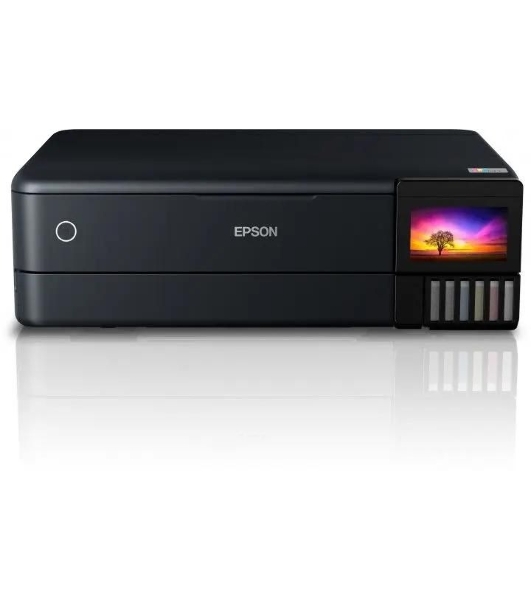 МФУ струйное Epson L8180 (C11CJ21403/C11CJ21402) A3 Duplex Net WiFi USB RJ-45 черный