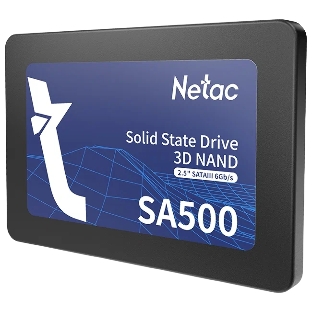 Накопитель SSD Netac SA500, 256Gb, SATA III, 2.5', R/W 520/450