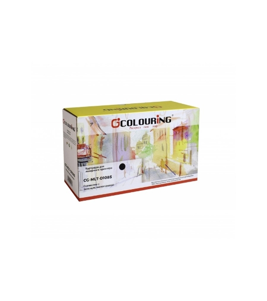 Картридж лазерный Colouring CG-MLT-D108S черный с чипом (1500 стр.) для принтеров Samsung ML-1640/1641/1645/2240/2241