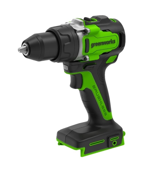 Дрель-шуруповерт GREENWORKS GD24DD90, 24 В, 0 Ач, 90 Нм, бесщеточный, ударный