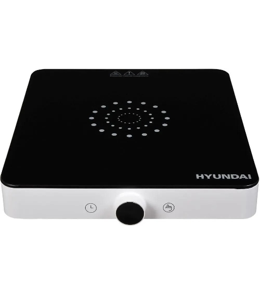 Плита настольная электрическая Hyundai HYC-0105 белый стеклокерамика