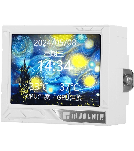 Система жидкостного охлаждения Thermalright Mjolnir Vision 360 ARGB Soc-AM5/AM4/1151/1200/2066/2011/1700 белый 4-pin 27dB Al LCD Ret (M-VISION-360-WH-ARGB)