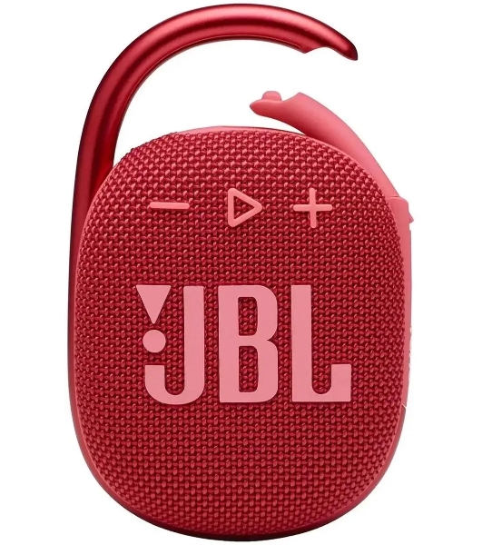 Колонка портативная JBL Clip 4 красный 5W 1.0 BT 15м 500mAh (JBLCLIP4REDAM)