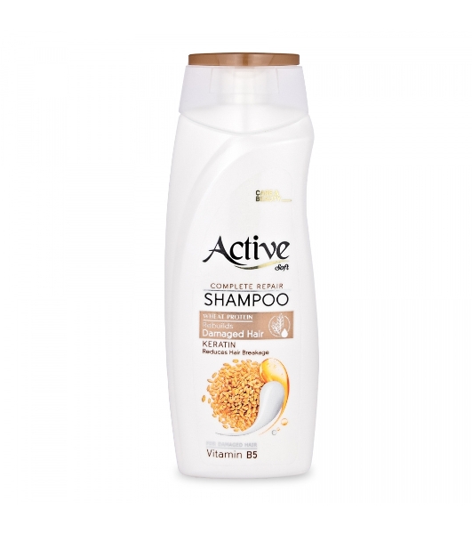 Шампунь Active восстанавливающий для поврежденных волос CARE & BEAUTY. С протеином, кератином и витамином B5, 350 мл (512102055)