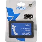 Накопитель SSD Netac SA500, 256Gb, SATA III, 2.5', R/W 520/450, фото4