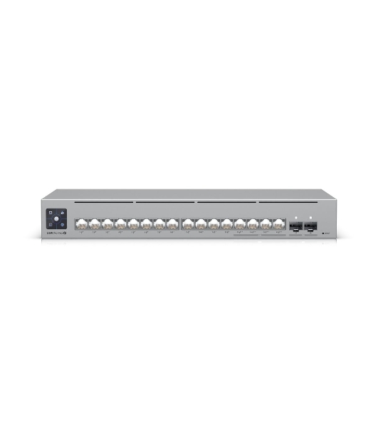 Коммутатор Ubiquiti UniFi Switch Pro Max 16 PoE PoE-коммутатор в стойку, 4х 2.5G RJ45, 12х 1G RJ45, 2х 10G SFP+, раздача 180 Вт