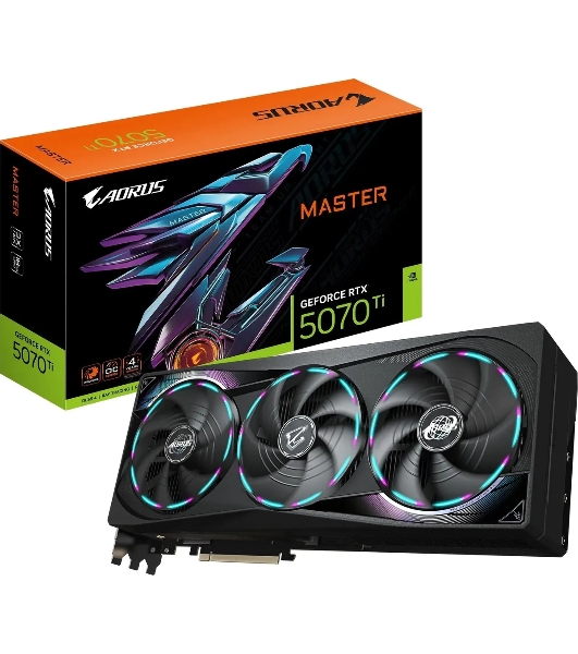 Видеокарта Gigabyte GV-N507TAORUS M-16GD 1.0 NV RTX 5070TI 16Gb 256bit GDDR7 2670/28000/HDMI
