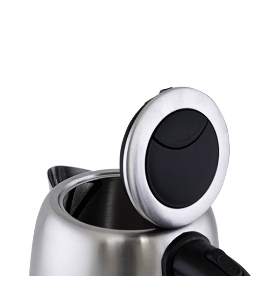 Чайник электрический BQ KT1821S черный/стальной, 2200 Вт, 1.7 л