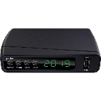 Приставка для цифрового ТВ Perfeo STREAM черный, DVB-T2, DVB-T, DVB-C, HDMI, USB 2.0 х2, фото 1