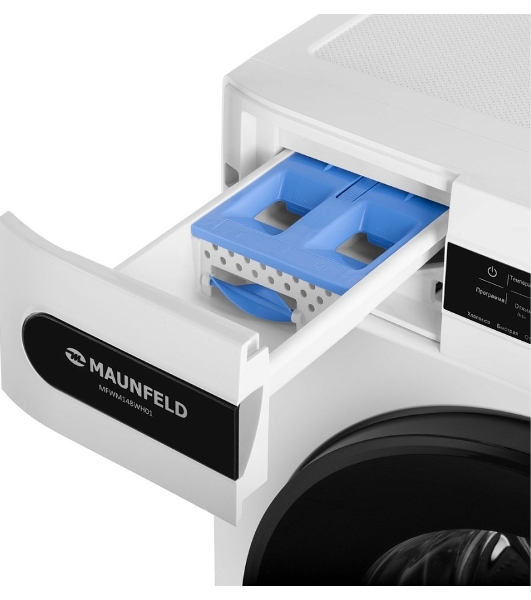 Стиральная машина Maunfeld MFWM148WH01 белый, загрузка фронтальная 8 кг, 1400 об/мин., класс: А+++
