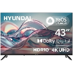 Телевизор Hyundai 43' H-LED43BU7012 черный LED 4K UHD 60Hz Smart TV YaOS 2GB/32GB, фото2