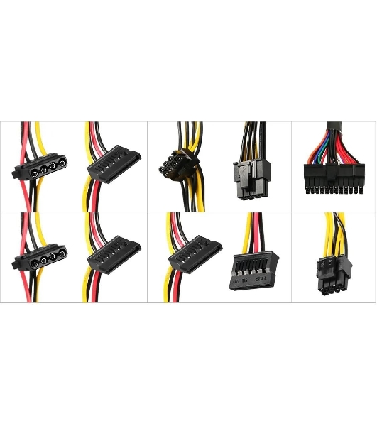 Блок питания KingPrice KPPSU750 ATX 750W (20+4pin) APFC 120мм fan 4xSATA