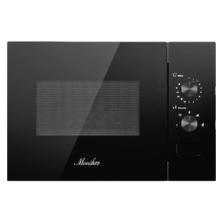 Встраиваемая микроволновая печь MONSHER MMH 1015 Noir, High-Tech, 15 л, мощность 600 Вт, 5 уровней мощности, размораживание, поворотное управление, черный
