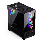 Компьютерный корпус ABR MINI PRO (1хUSB 3.0, 1хUSB Type-C, HD Audio, 4xRGb Fan, ATX, Micro-ATX, ITX), фото10