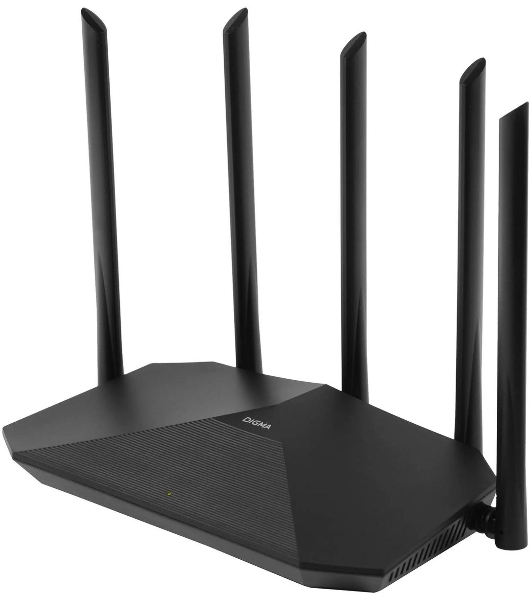 Роутер беспроводной Digma DWR-AX1501 AX1500 10/100/1000BASE-TX черный (упак.:1шт)