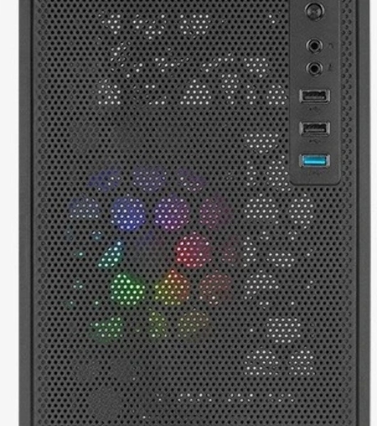 Компьютерный корпус MiniTower Aerocool/Formula CS-109-G-BK-v1 (mATX, USB3x1, USB2x2, 120мм RGb fan, без БП) (4711099472376)