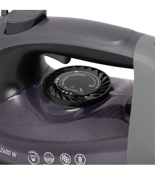 Утюг BBK ISE-2412 (L) сиреневый, 2400 Вт, 40 г/мин, 140 г/мин, 400 мл