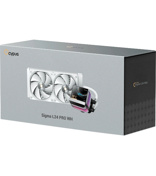 Система охлаждения Ocypus Sigma L24 PRO WH IPS Display/white/290W/All Intel/AMD AM*/Screws