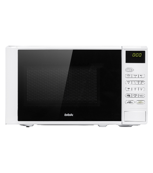 Микроволновая печь BBK 20MWS-728S/W белый/черный, 20 л, 700 Вт, переключатели - сенсор