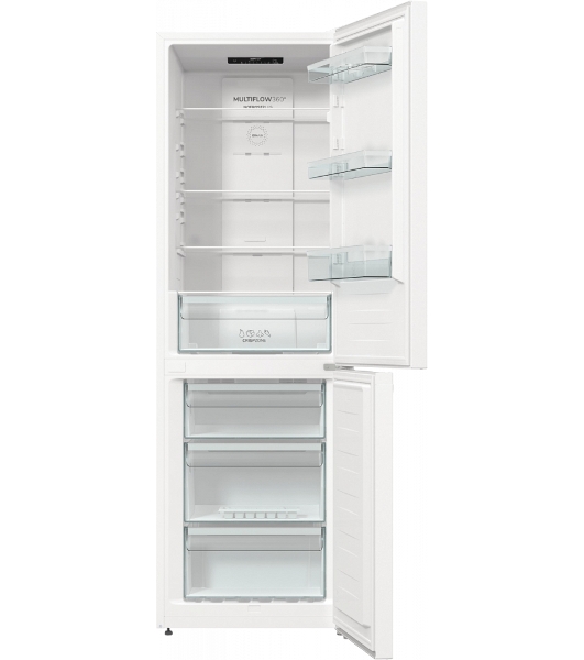 Холодильник Gorenje NRK619EEW4 белый двухкамерный 203/99л морозилка снизу, No Frost