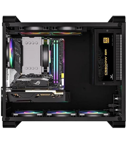 Компьютерный корпус Accord ACC-GCUB4 черный без БП mATX 1x92мм 1xUSB 3.0 1xUSB3.1 audio