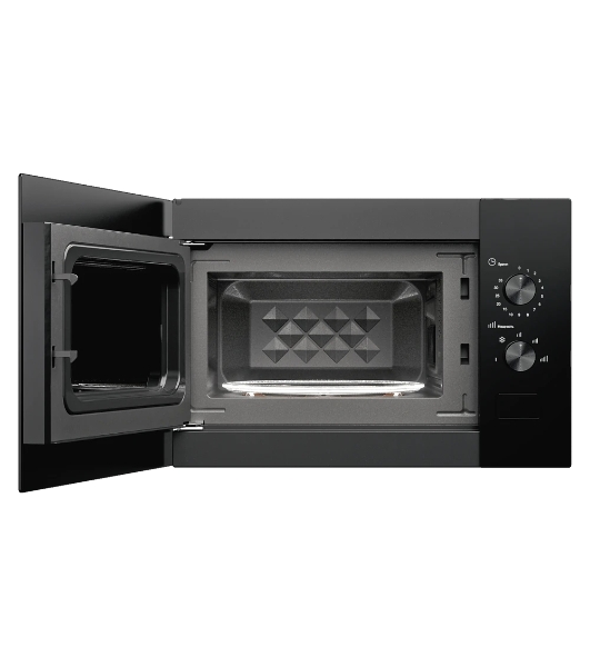 Встраиваемая микроволновая печь MONSHER MMH 1015 Noir, High-Tech, 15 л, мощность 600 Вт, 5 уровней мощности, размораживание, поворотное управление, черный