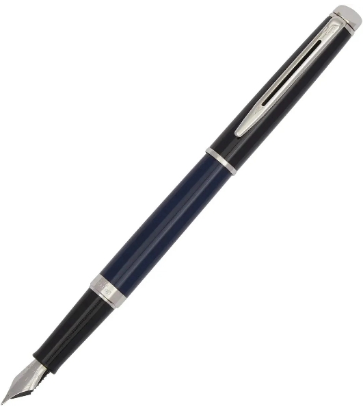 Ручка перьевая Waterman Hemisphere Colour Blocking (2202847) Blue/Black CT, F, сталь нержавеющая, подарочная коробка