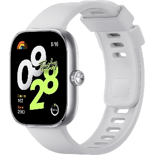 Умные часы Redmi Watch 4, 1.97Э', AMOLED, Bluetooth, NFC, WR50, серебристый / серый