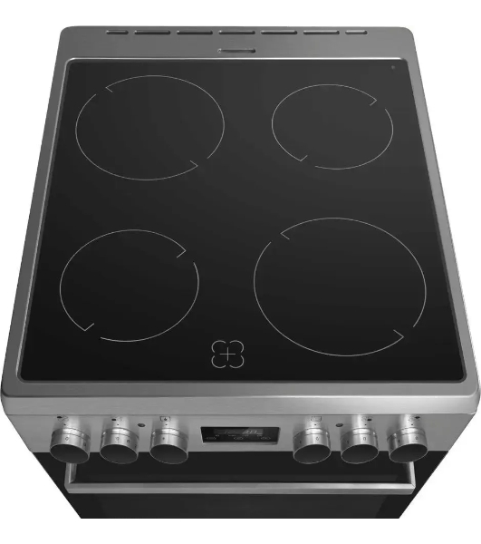 Плита электрическая Maunfeld MEC55CS08D серебристый, конфорок 4 шт, духовка 60 л, 50 см x 85 см x 60 см