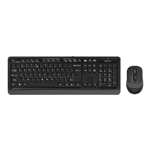 Комплект клавиатура+мышь A4Tech FStyler FG1010S беспроводной, USB, 2000 DPI, чёрный/серый